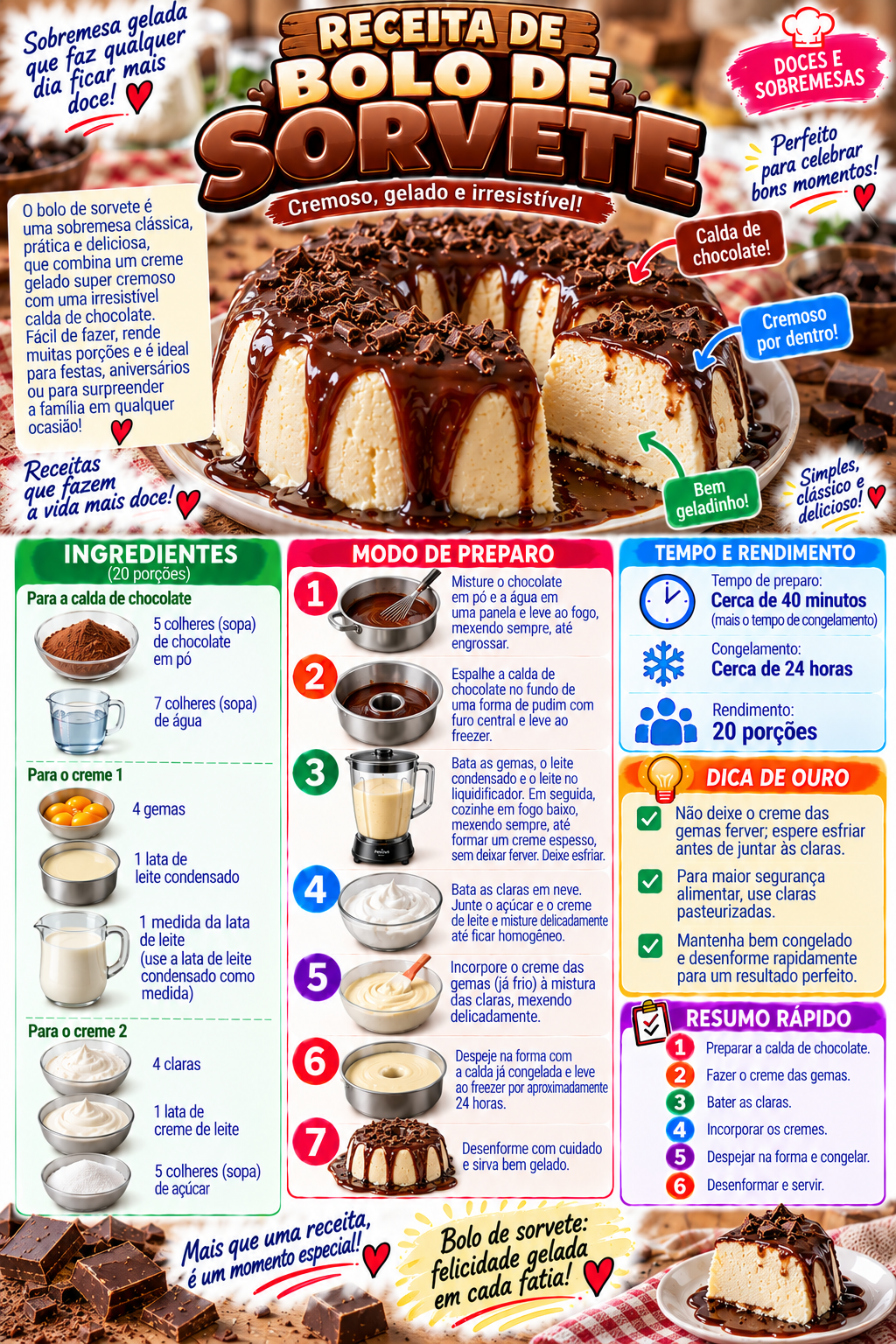 Bolo de Sorvete