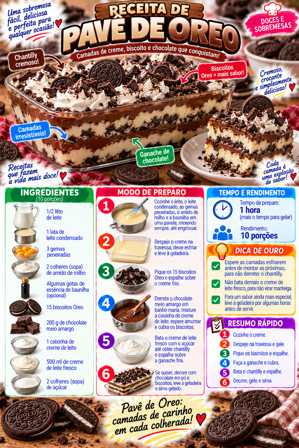 Pavê de Oreo