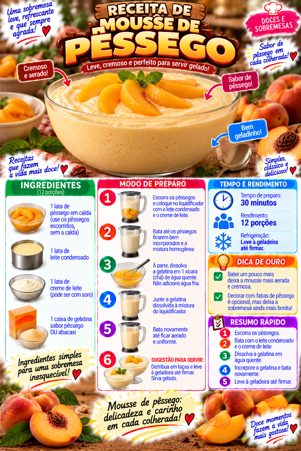 Mousse de Pêssego