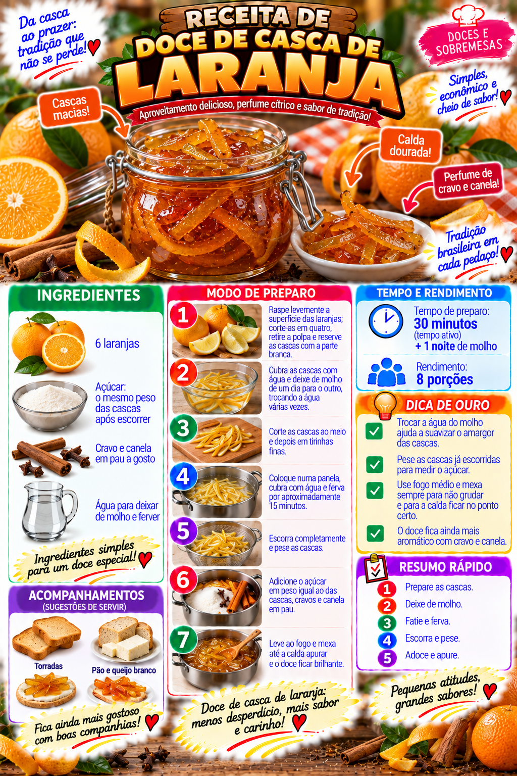 Doce de Casca de Laranja
