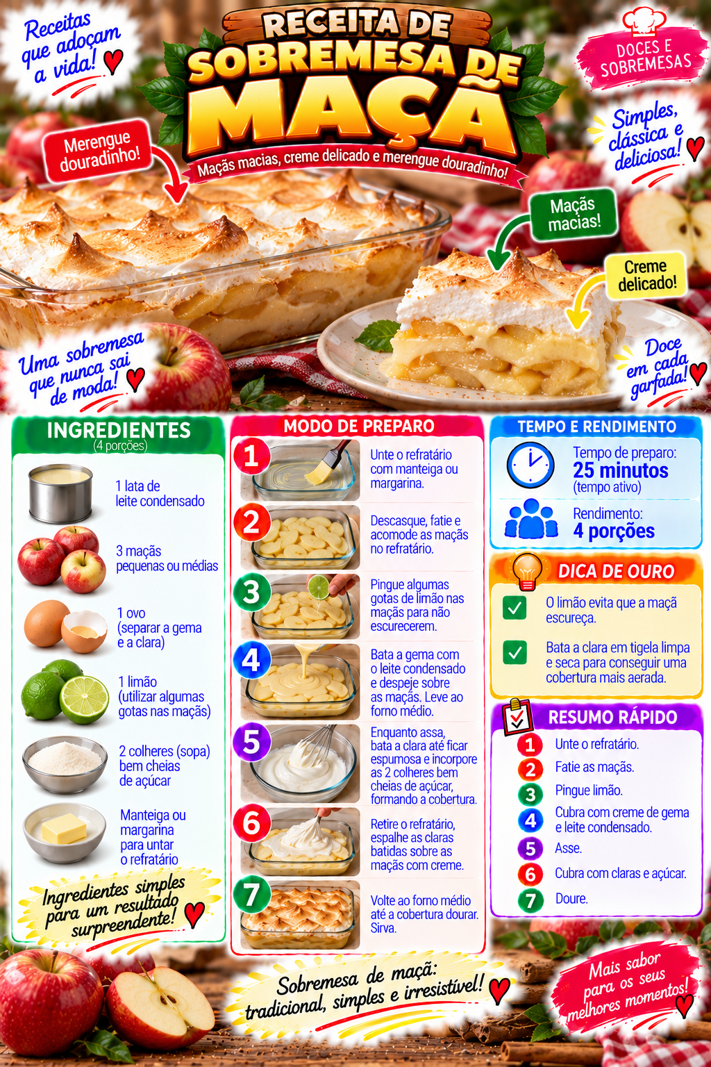 Sobremesa de Maçã