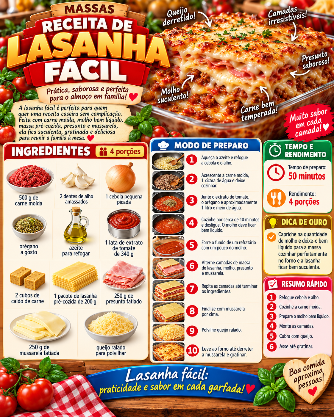 Lasanha Fácil