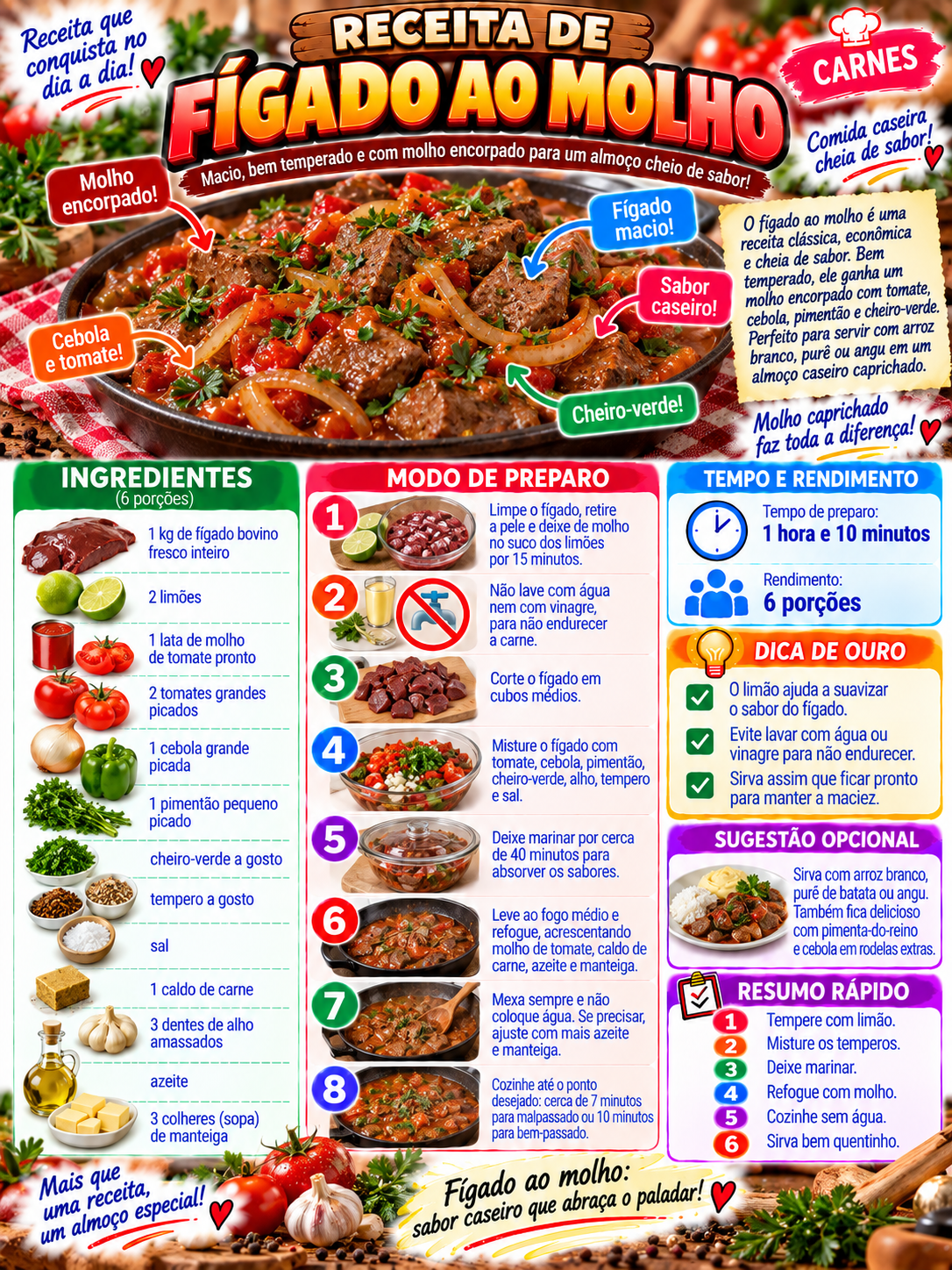 Fígado ao Molho
