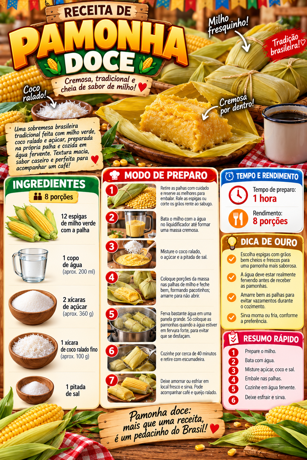 Pamonha Doce