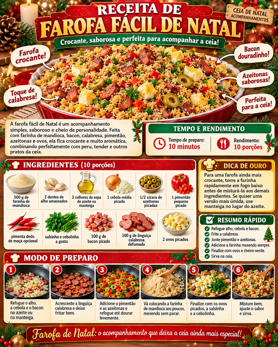 Farofa Fácil de Natal