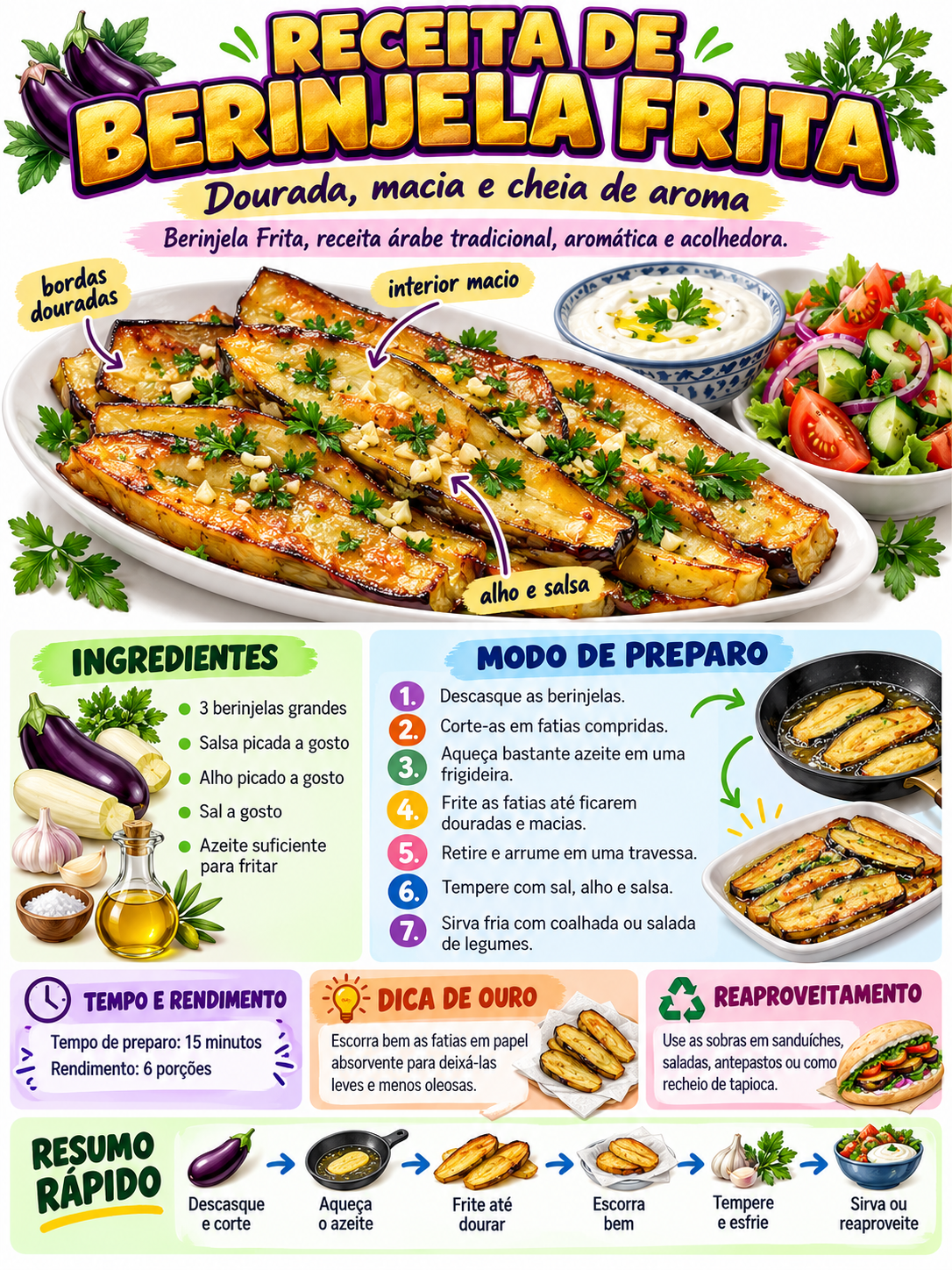 Berinjela Frita