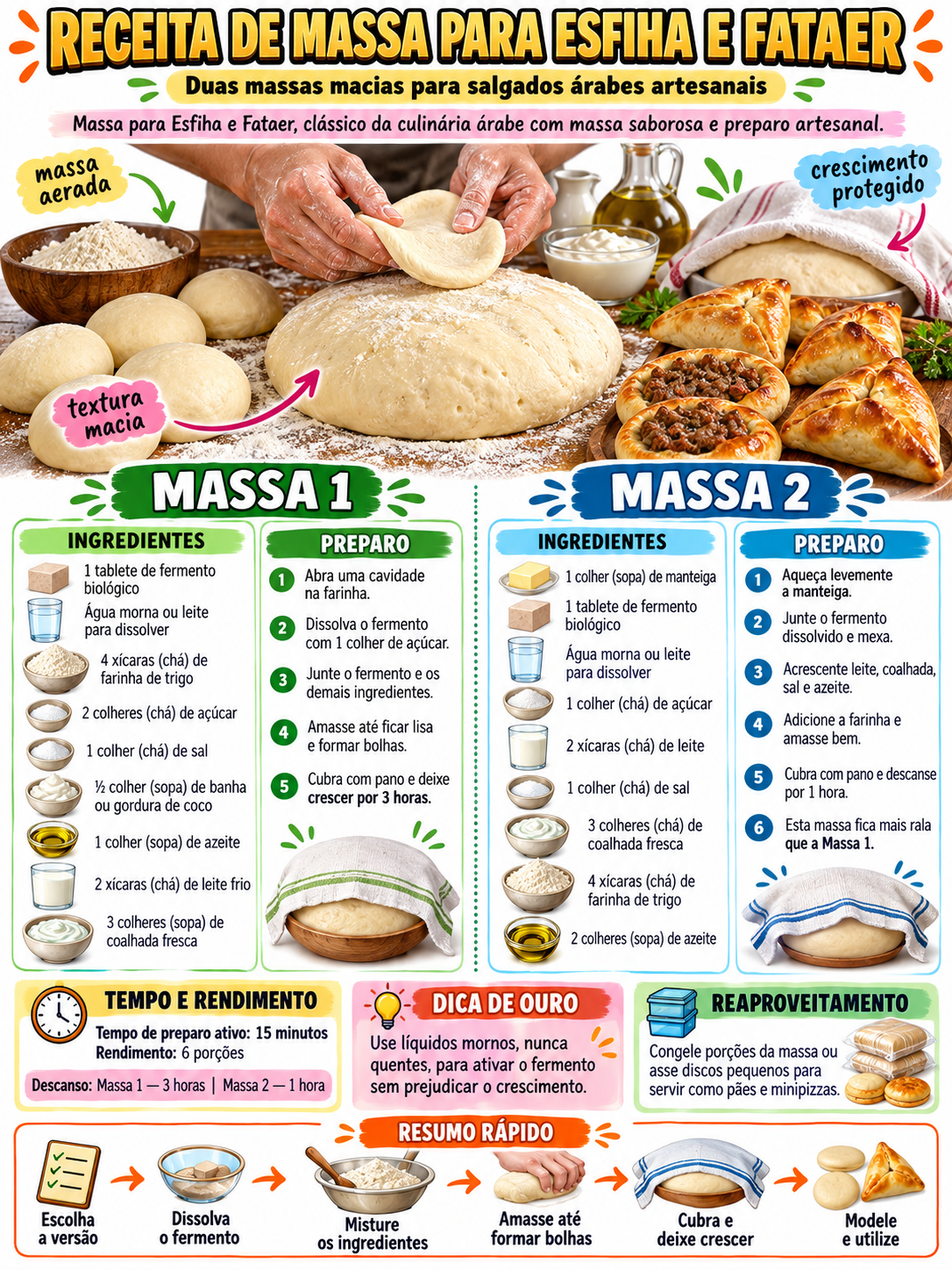 Massa Para Esfiha E Fataer