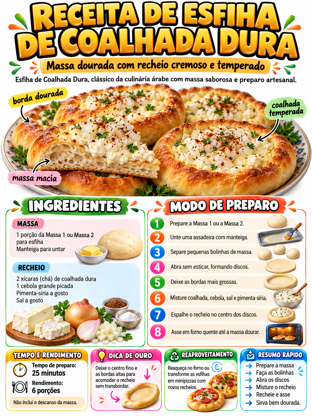 Esfiha De Coalhada Dura
