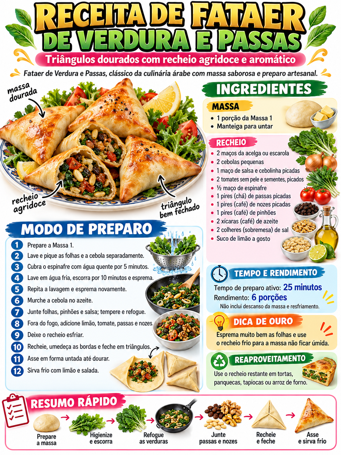 Fataer De Verdura E Passas