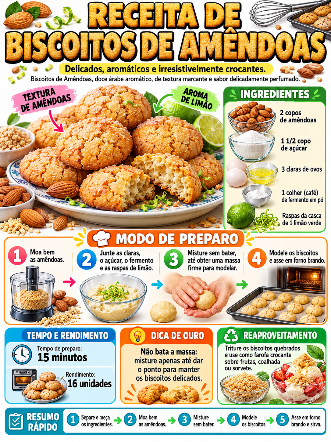 Biscoitos De Amêndoas