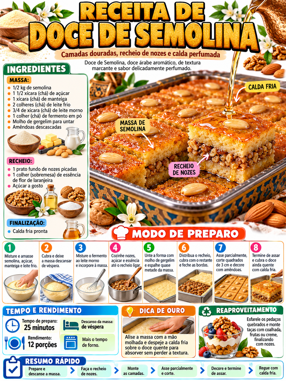 Doce De Semolina