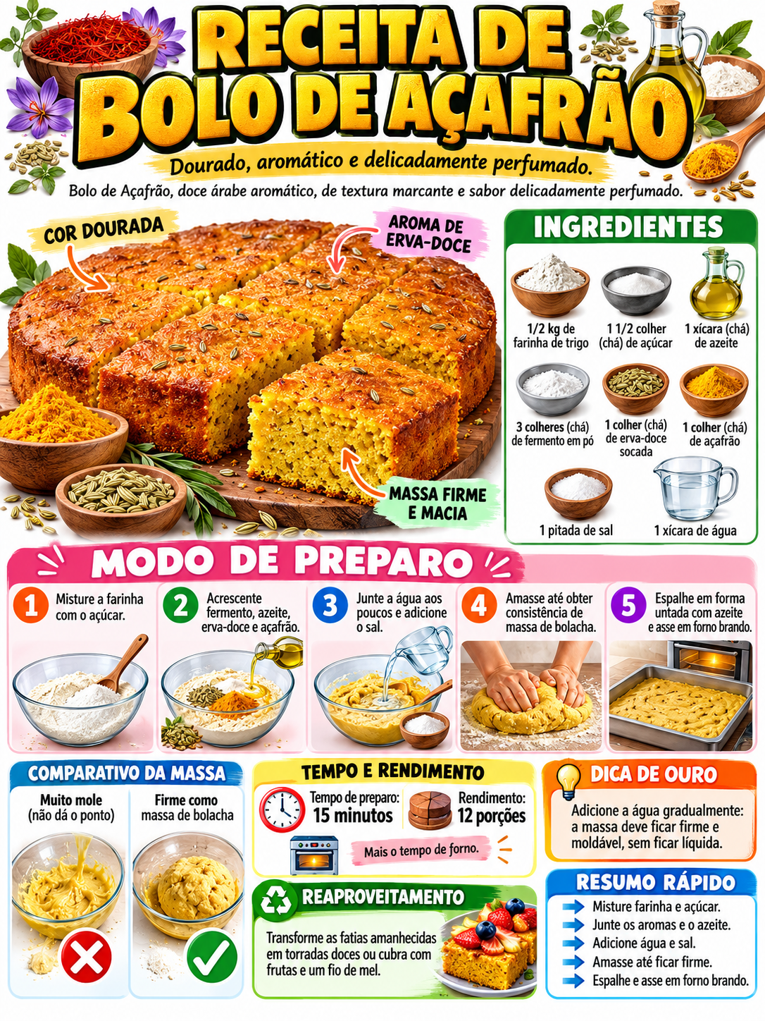 Bolo De Açafrão