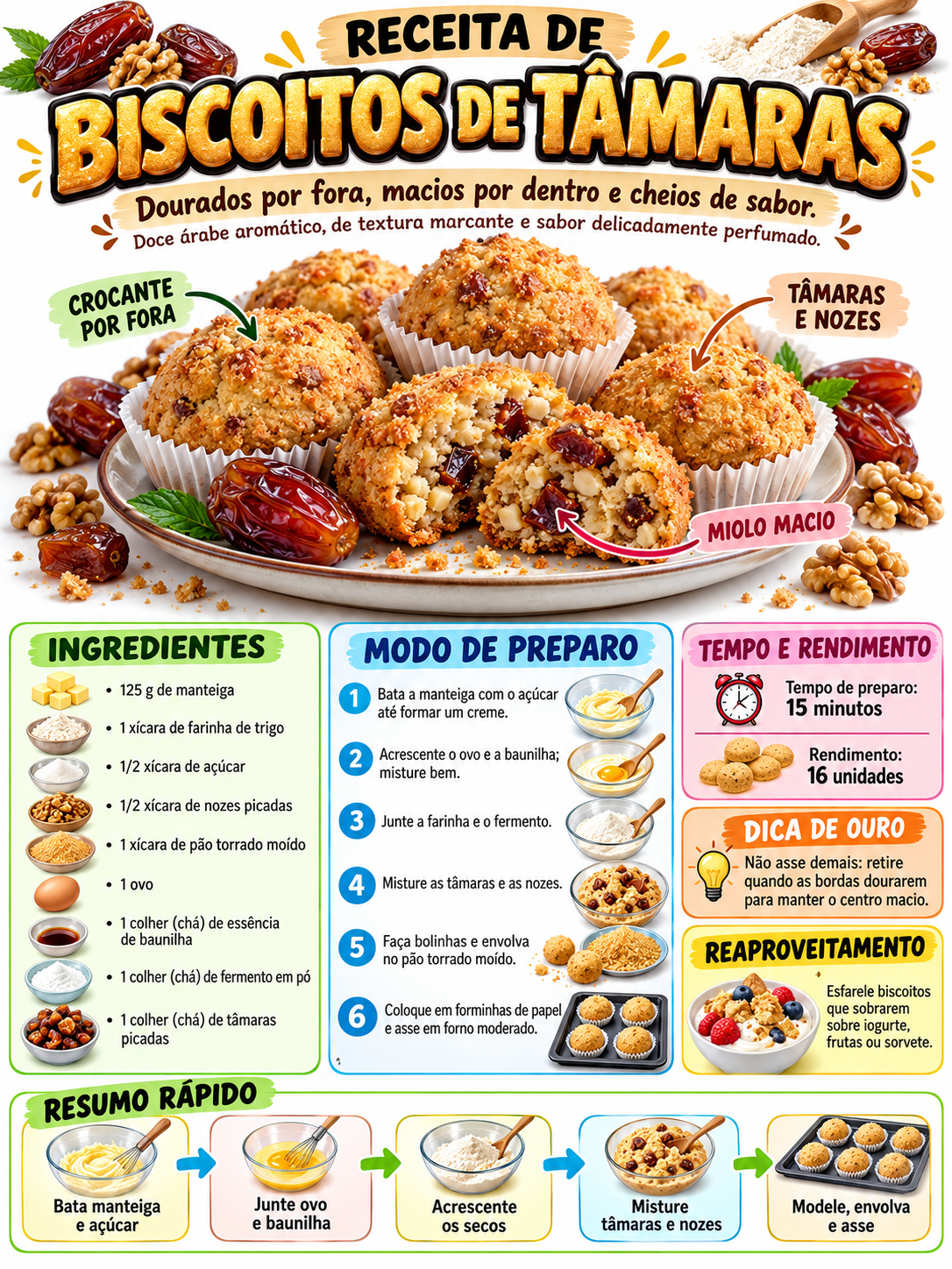Biscoitos De Tâmaras