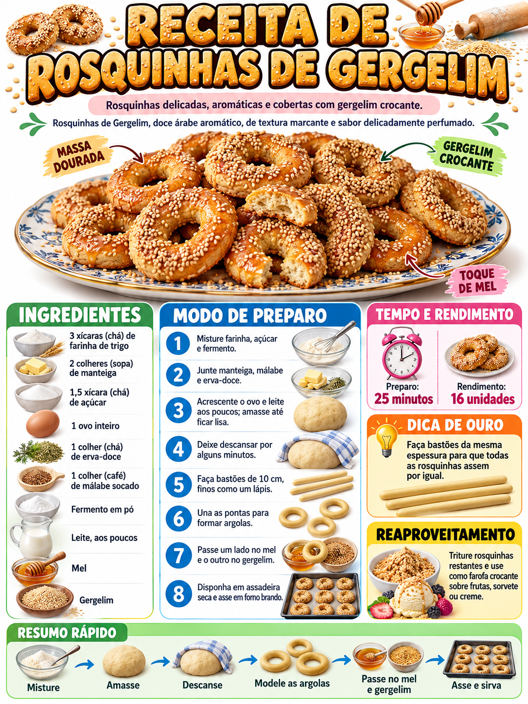 Rosquinhas De Gergelim