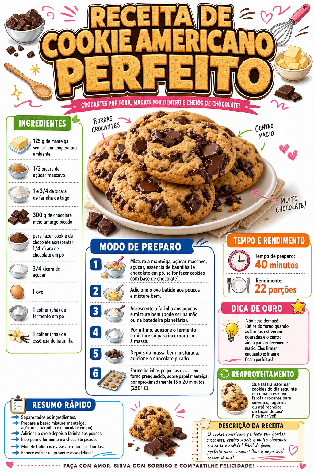 Cookie Americano Perfeito