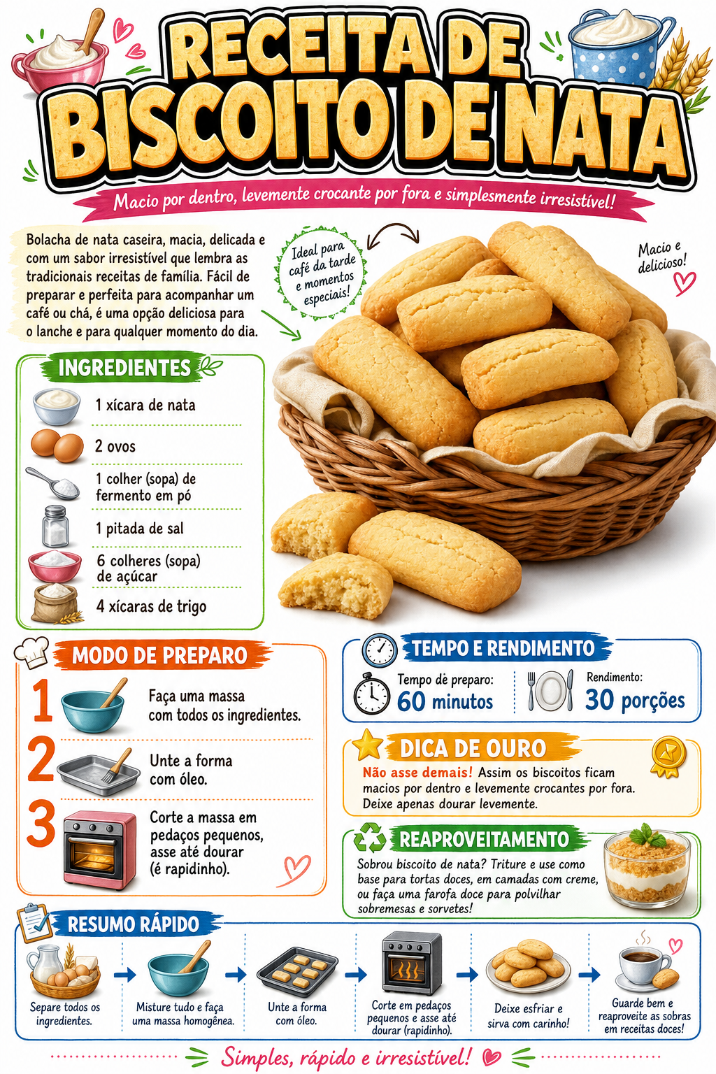 Biscoito de Nata