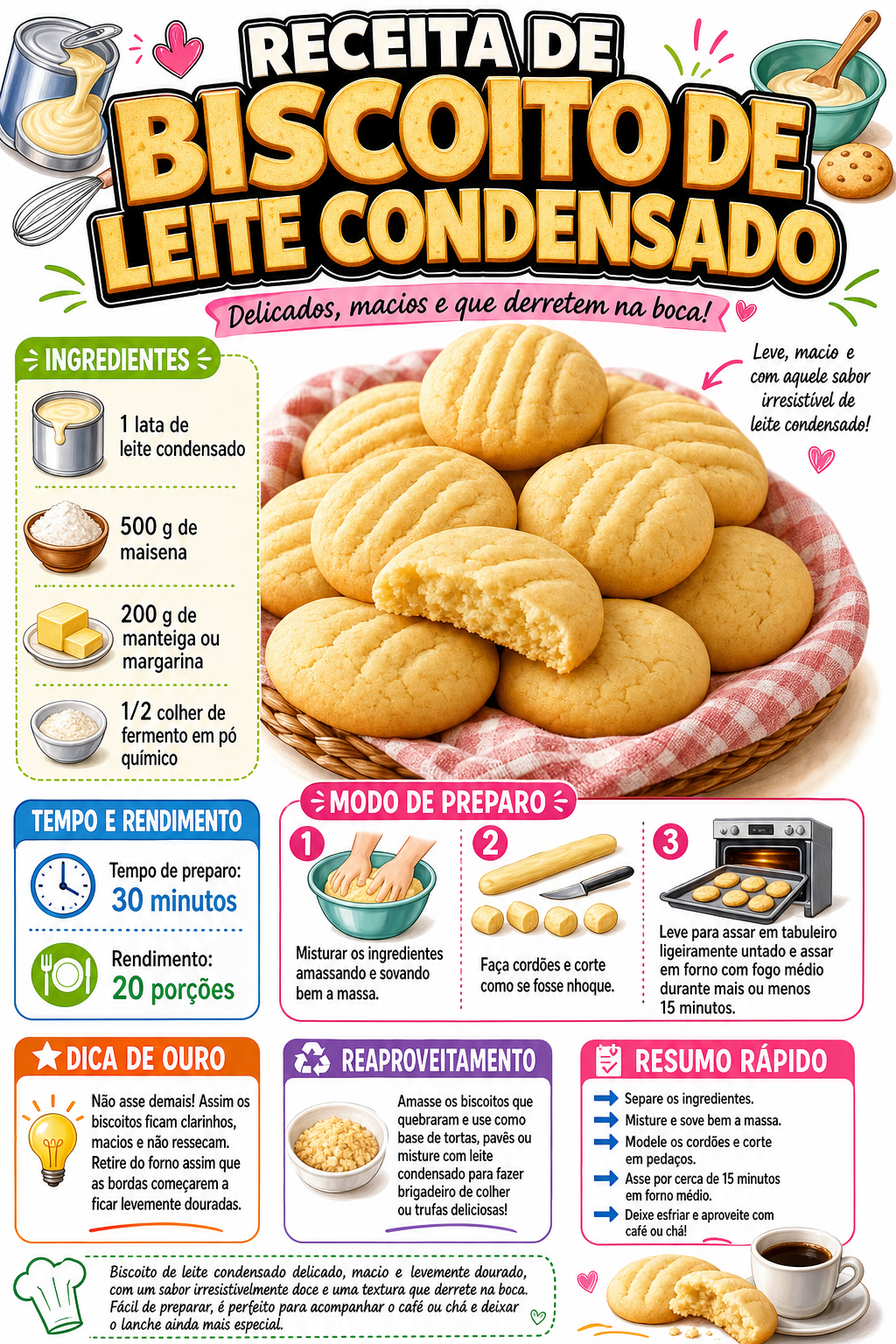 Biscoito de Leite Condensado