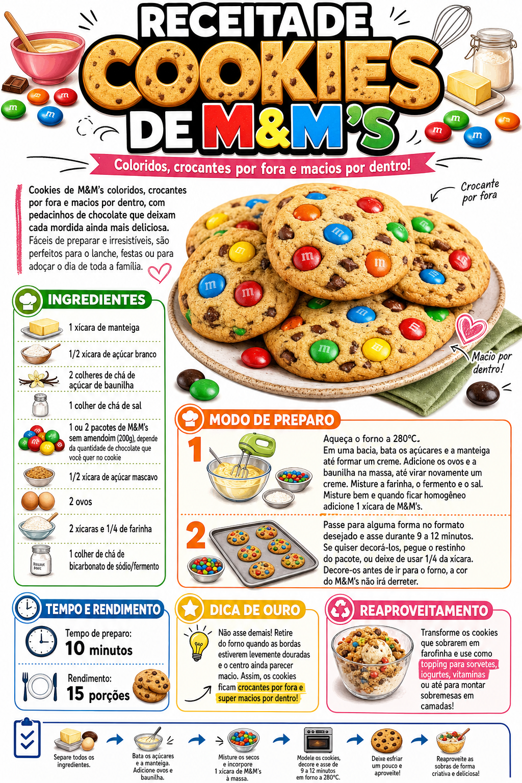 Cookies de M&M's