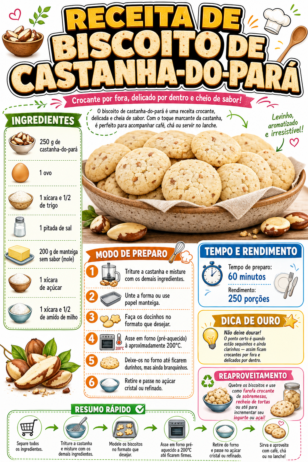 Biscoito de Castanha-do-Pará