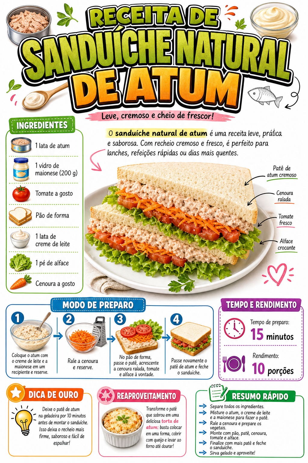 Sanduíche Natural de Atum