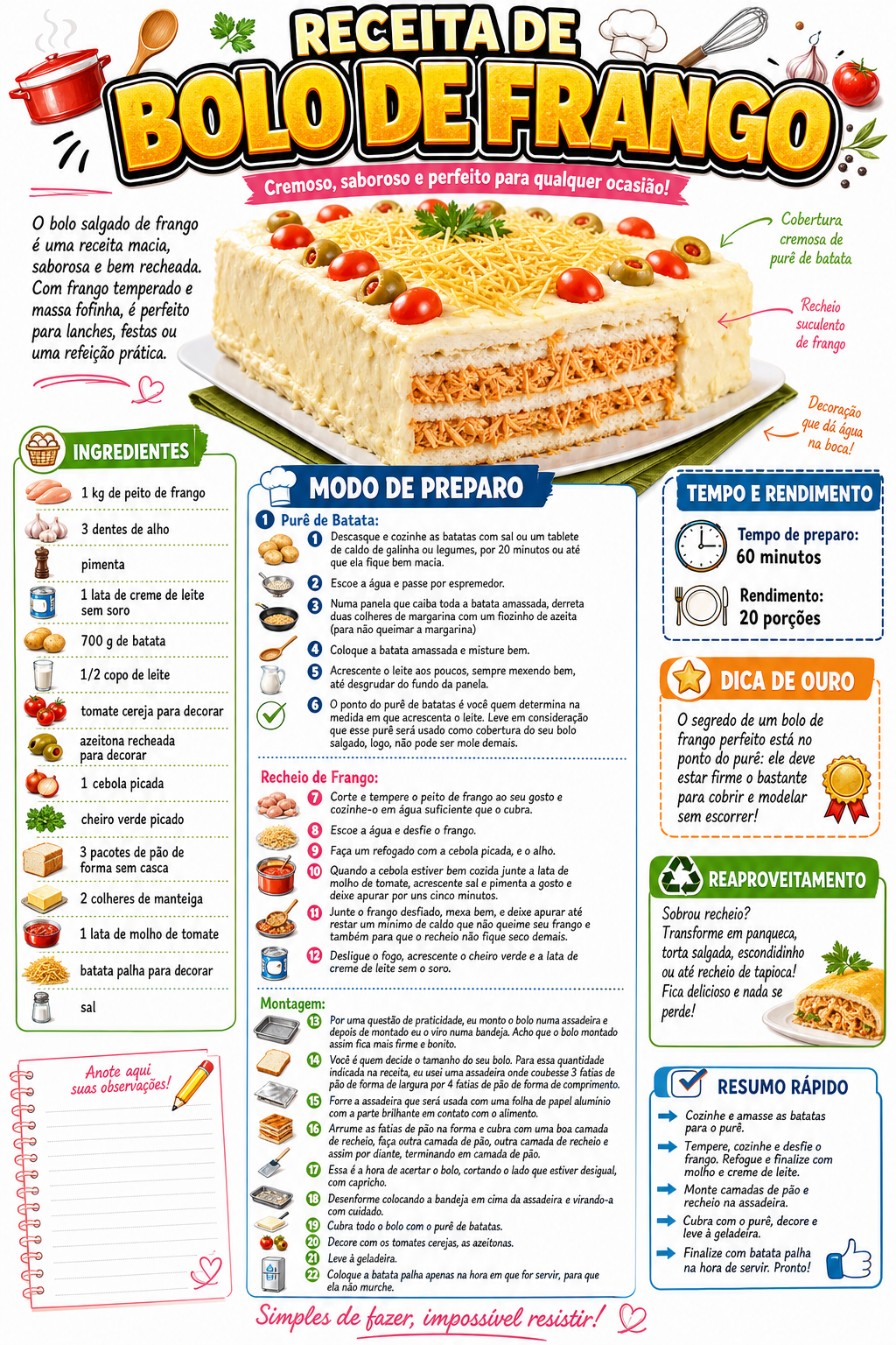 Bolo de Frango