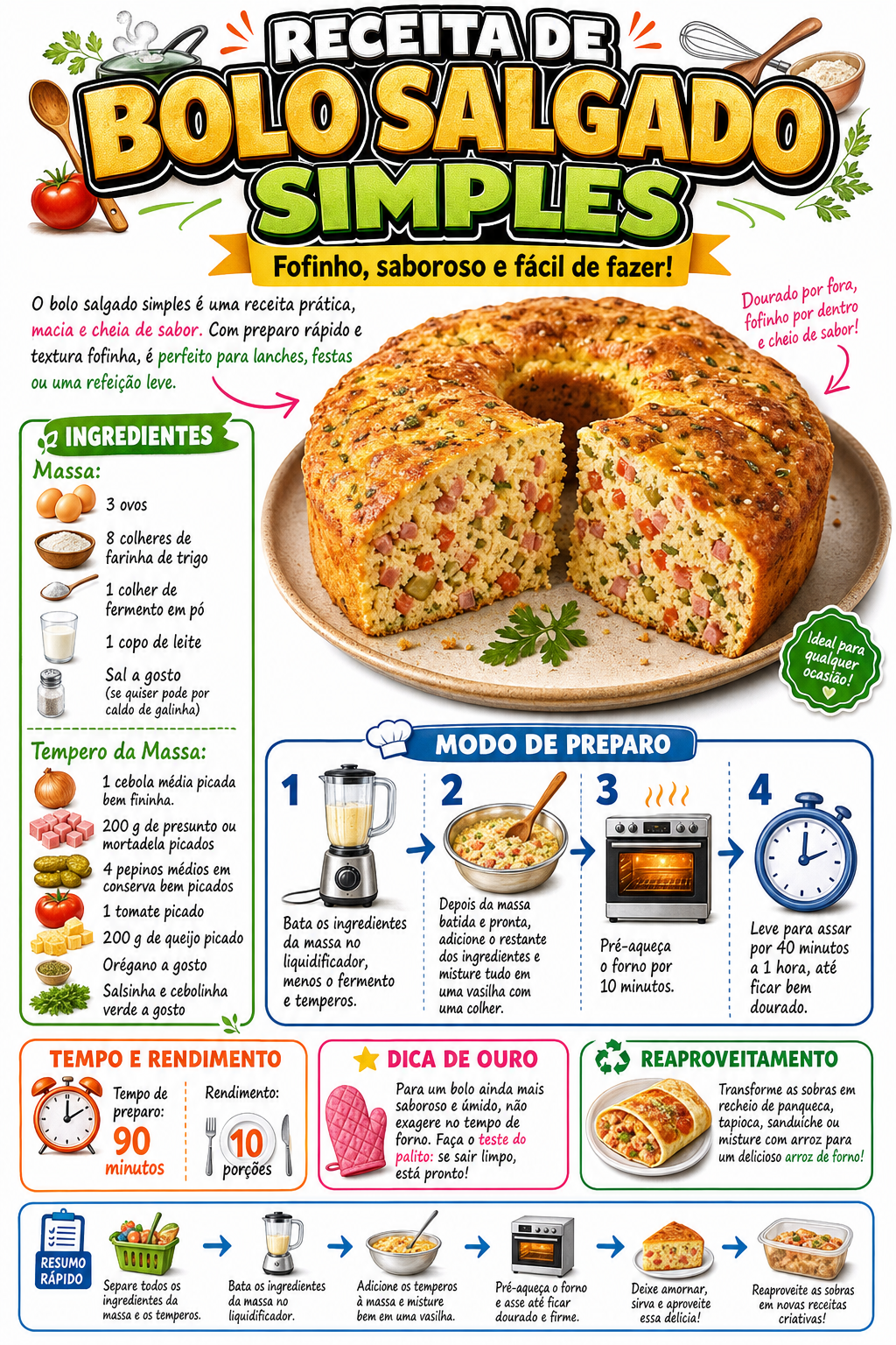 Bolo Salgado Simples