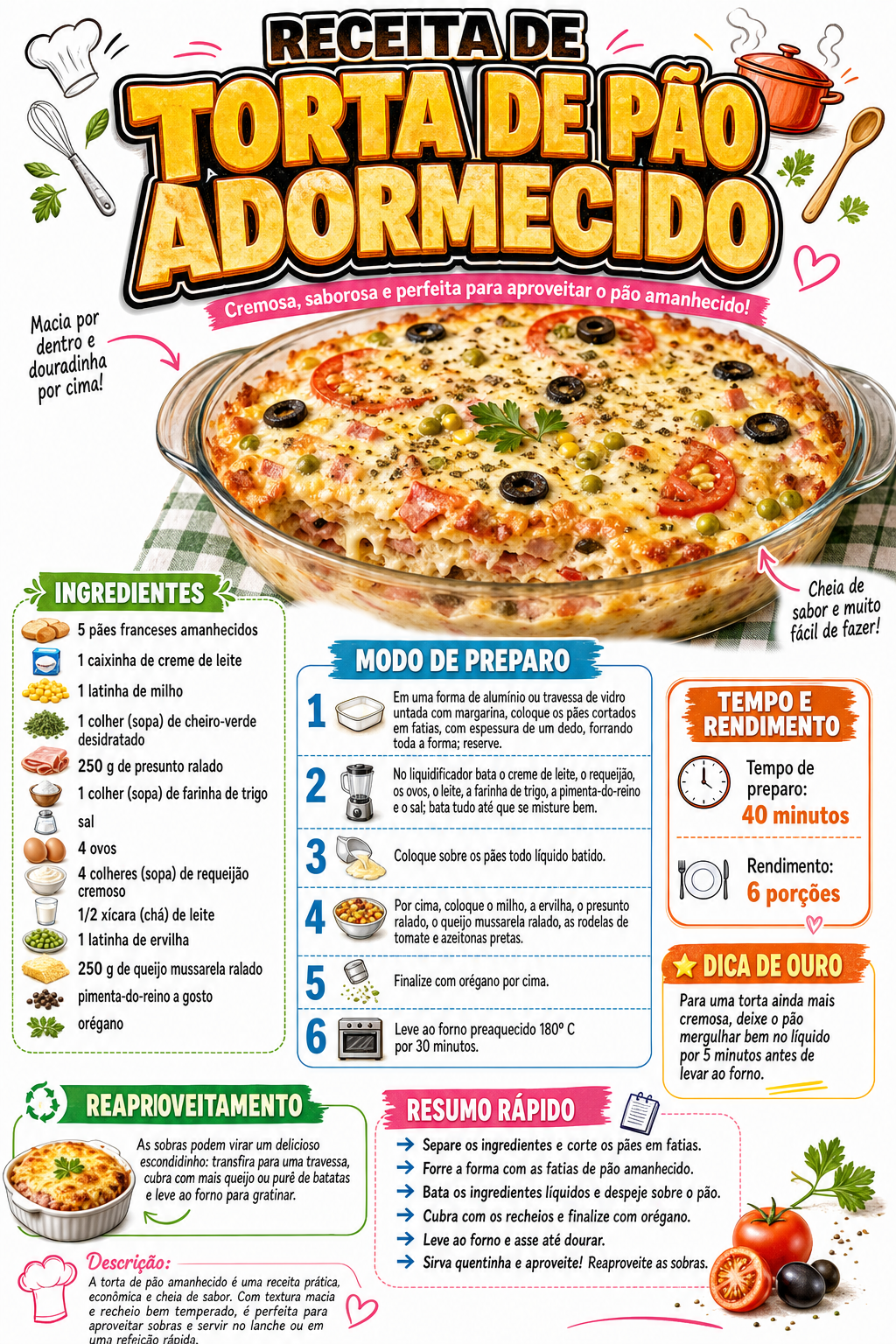 Torta de Pão Adormecido