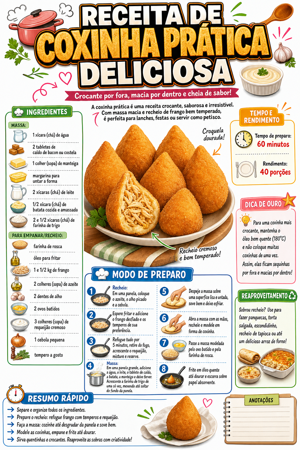 Coxinha Prática Deliciosa