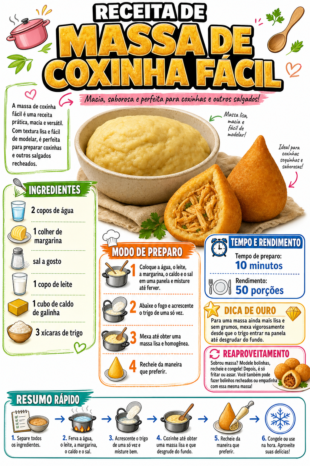 Massa de Coxinha Fácil