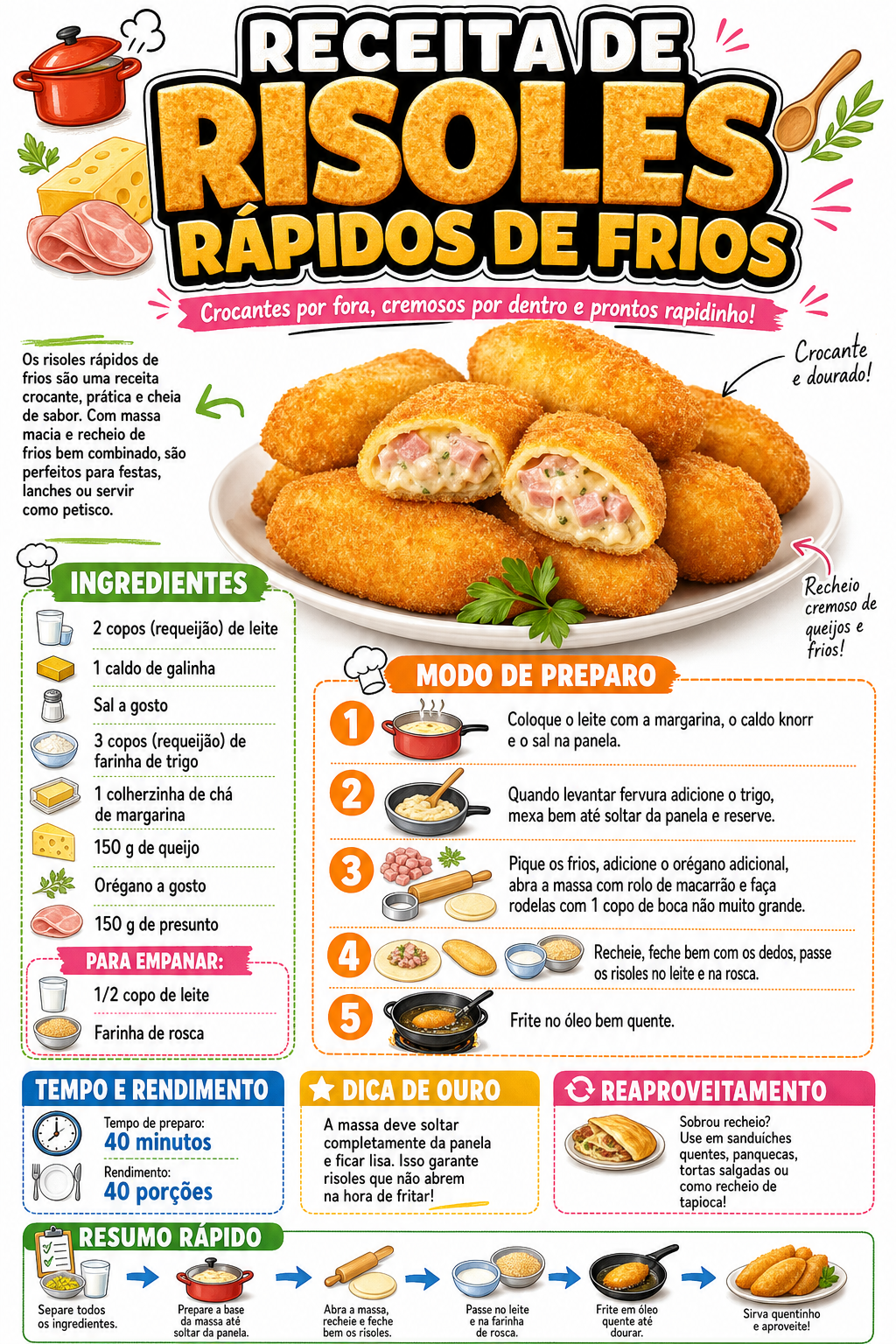 Risoles Rápidos de Frios