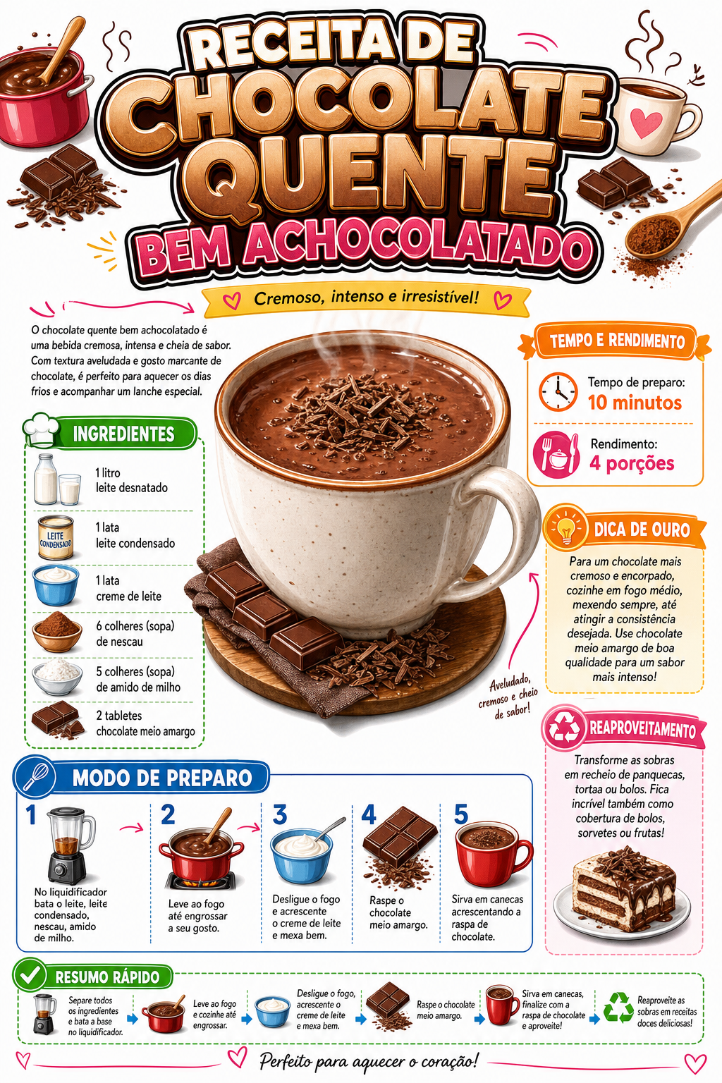 Chocolate Quente Bem Achocolatado