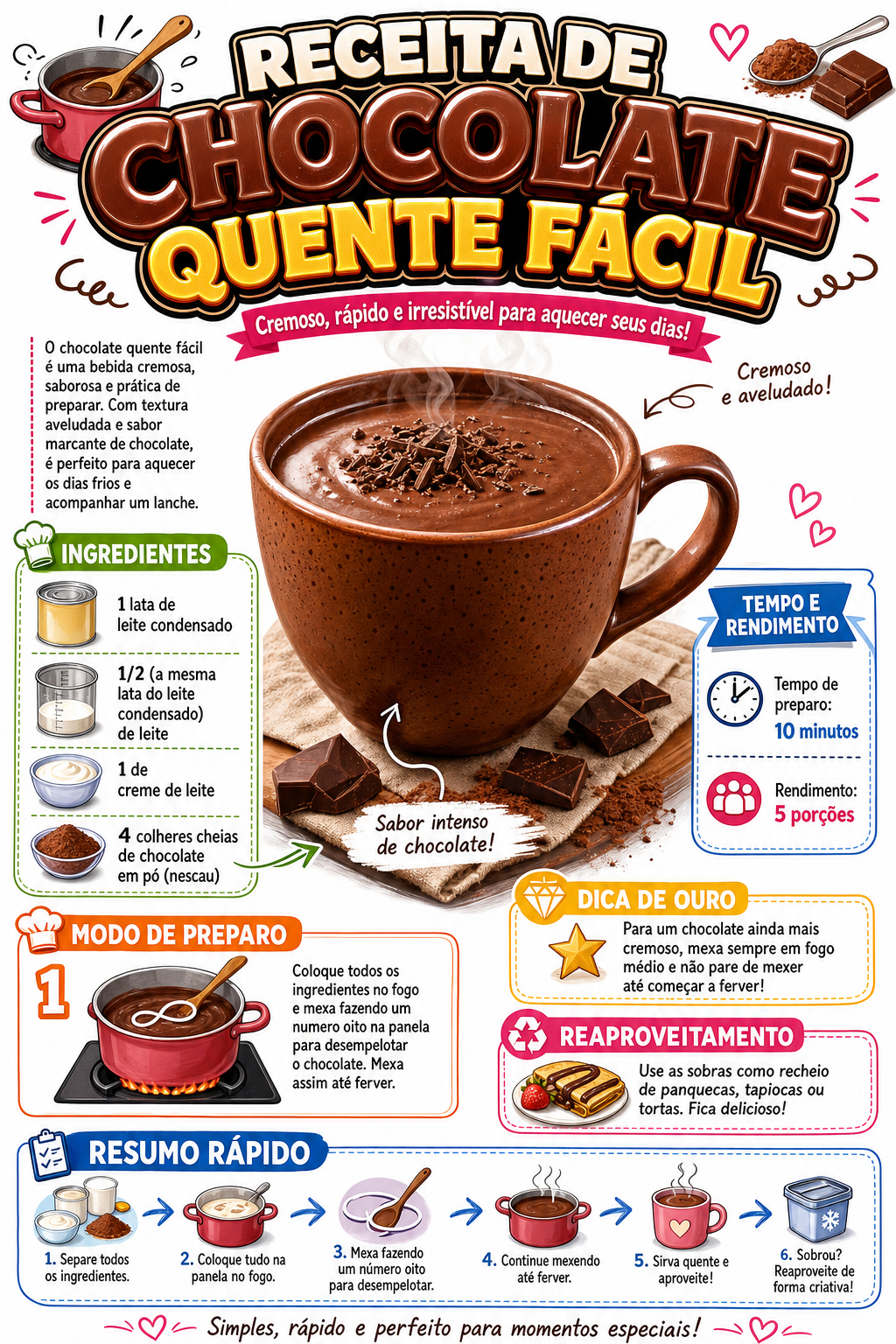 Chocolate Quente Fácil