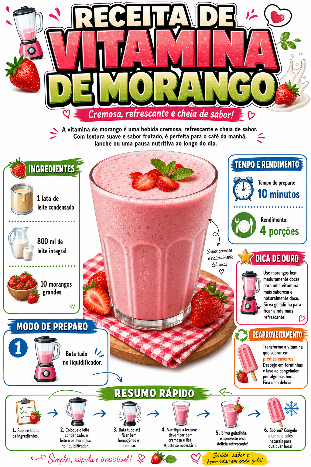 Vitamina de Morango