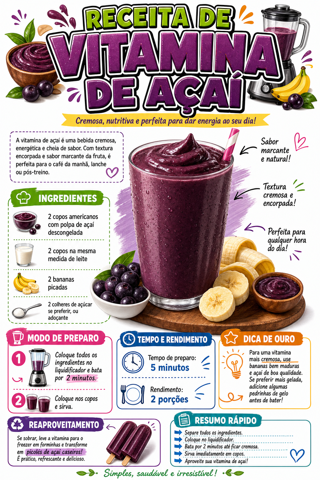 Vitamina de Açaí