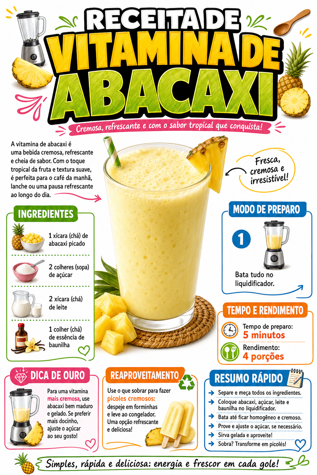 Vitamina de Abacaxi
