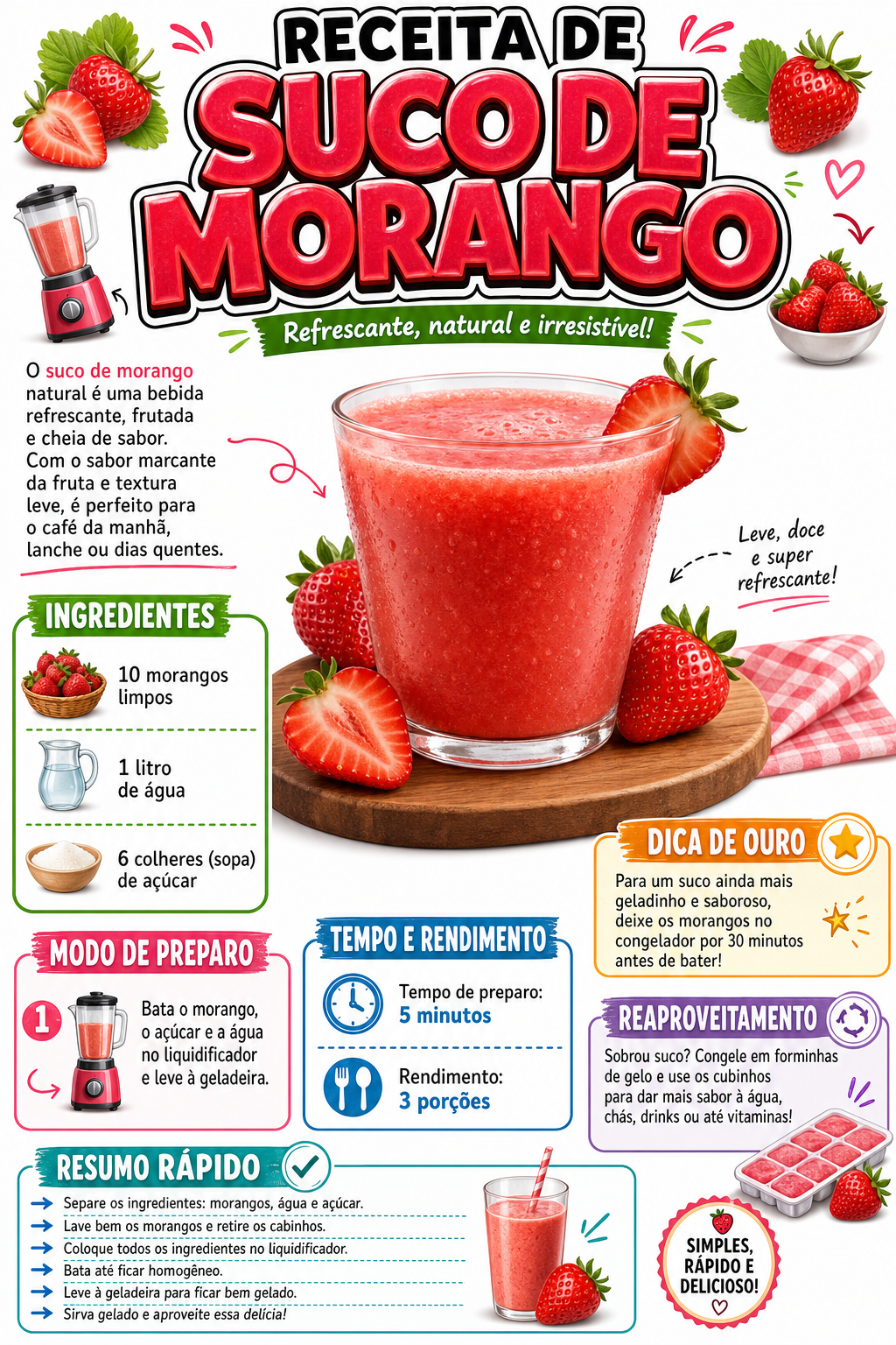 Suco de Morango
