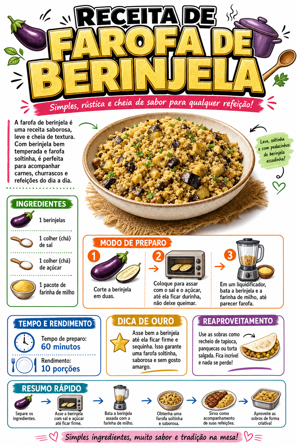 Farofa de Berinjela