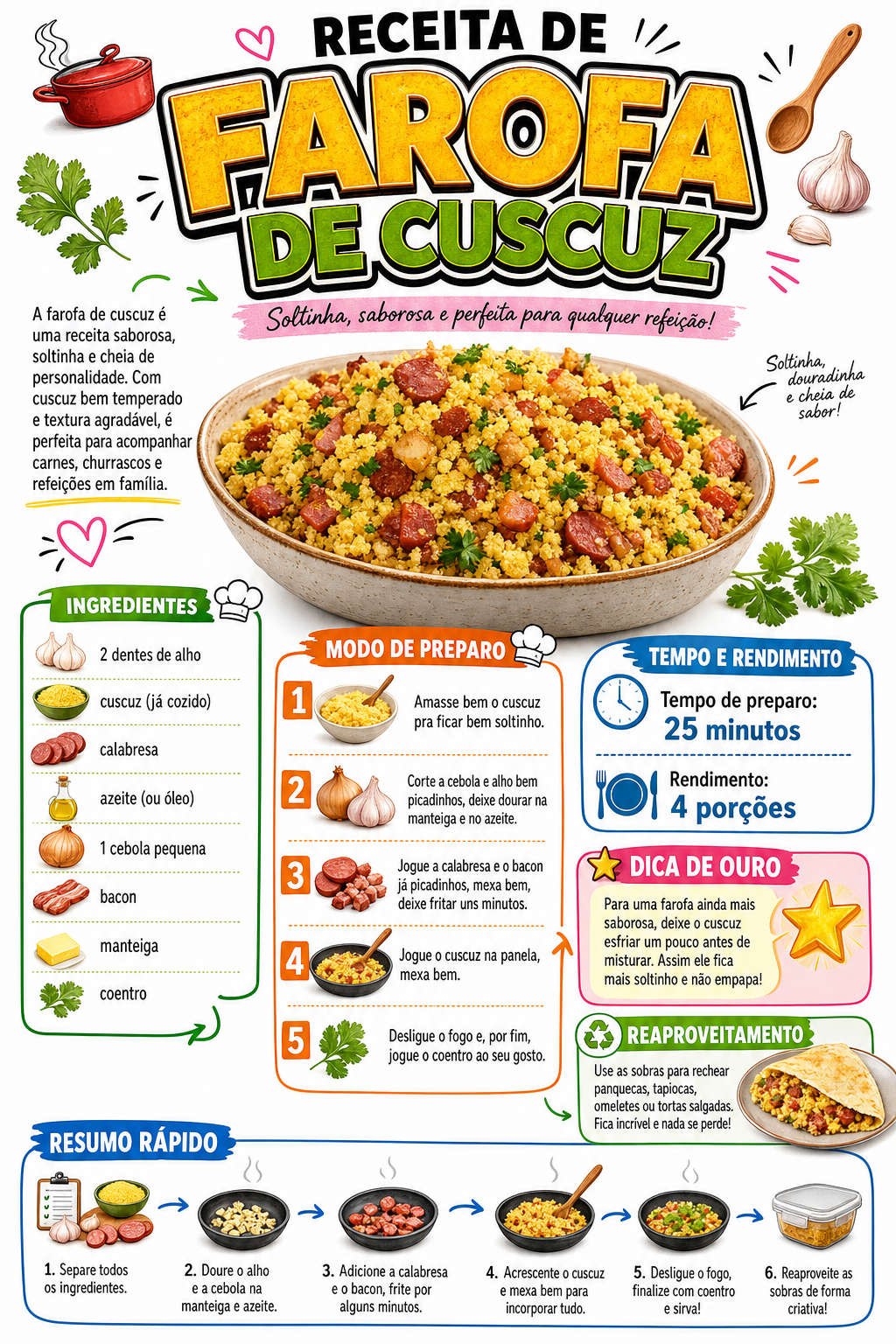 Farofa de Cuscuz