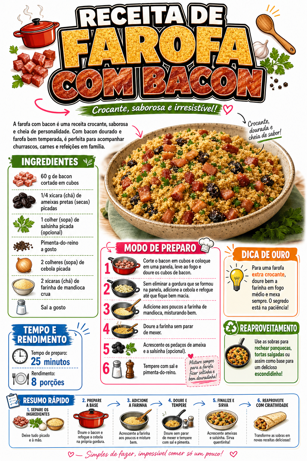 Farofa com Bacon