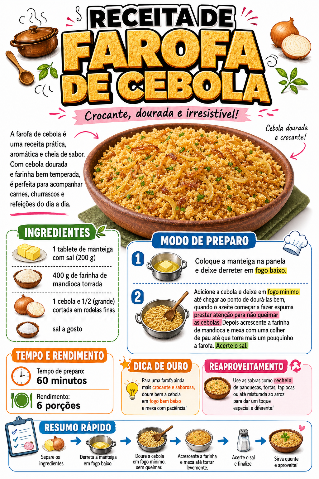Farofa de Cebola