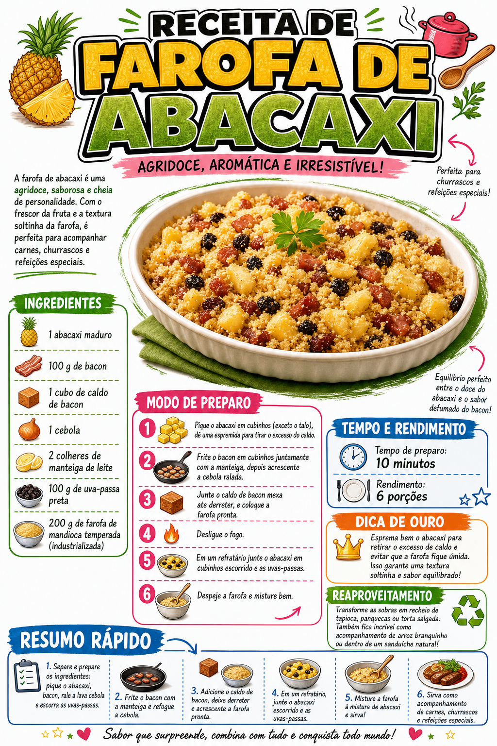 Farofa de Abacaxi