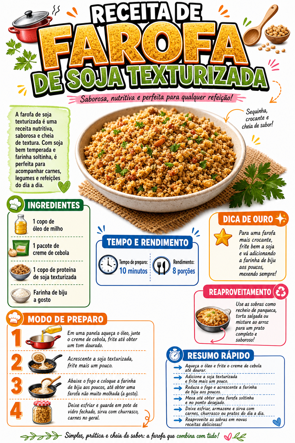 Farofa de Soja Texturizada