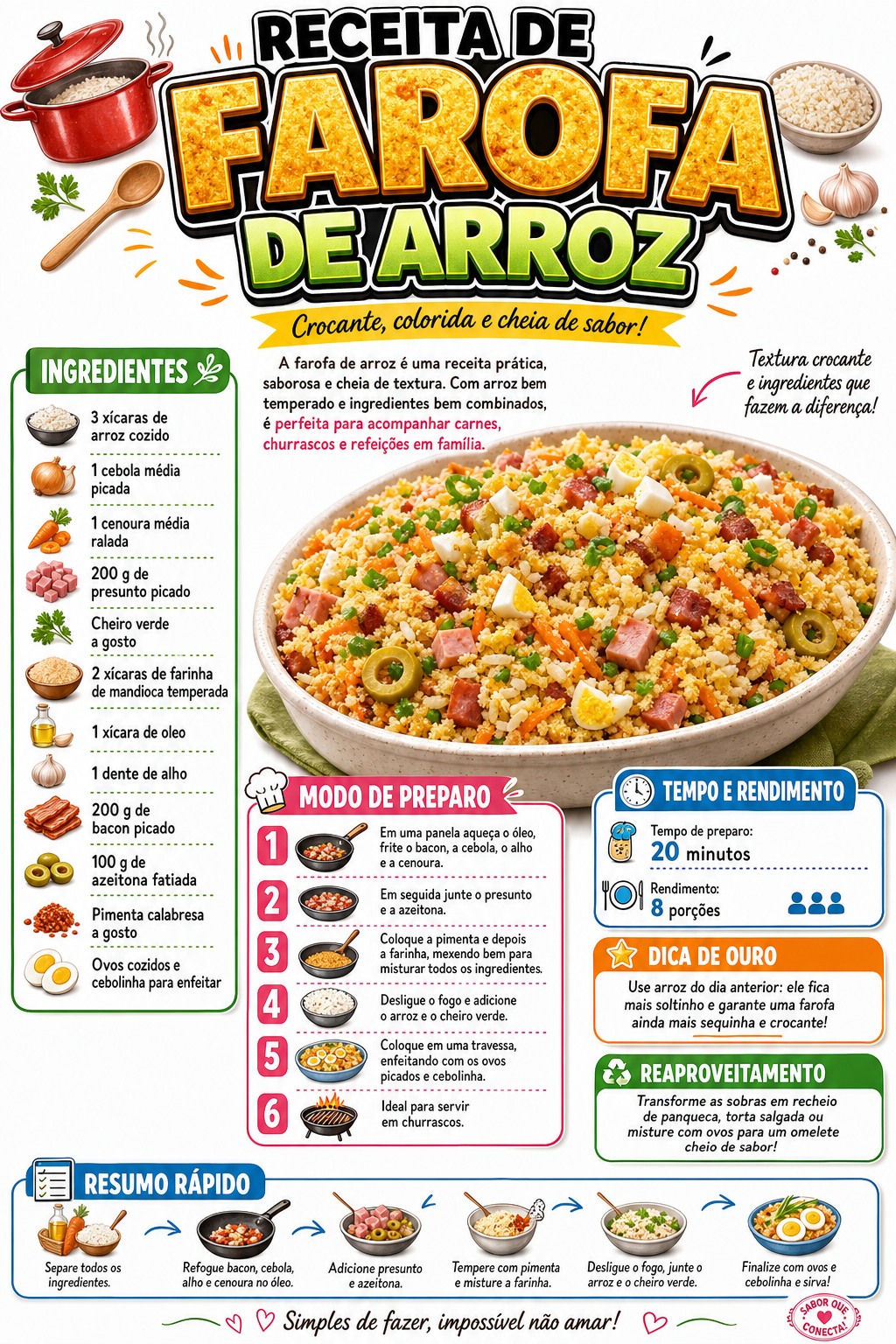 Farofa de Arroz